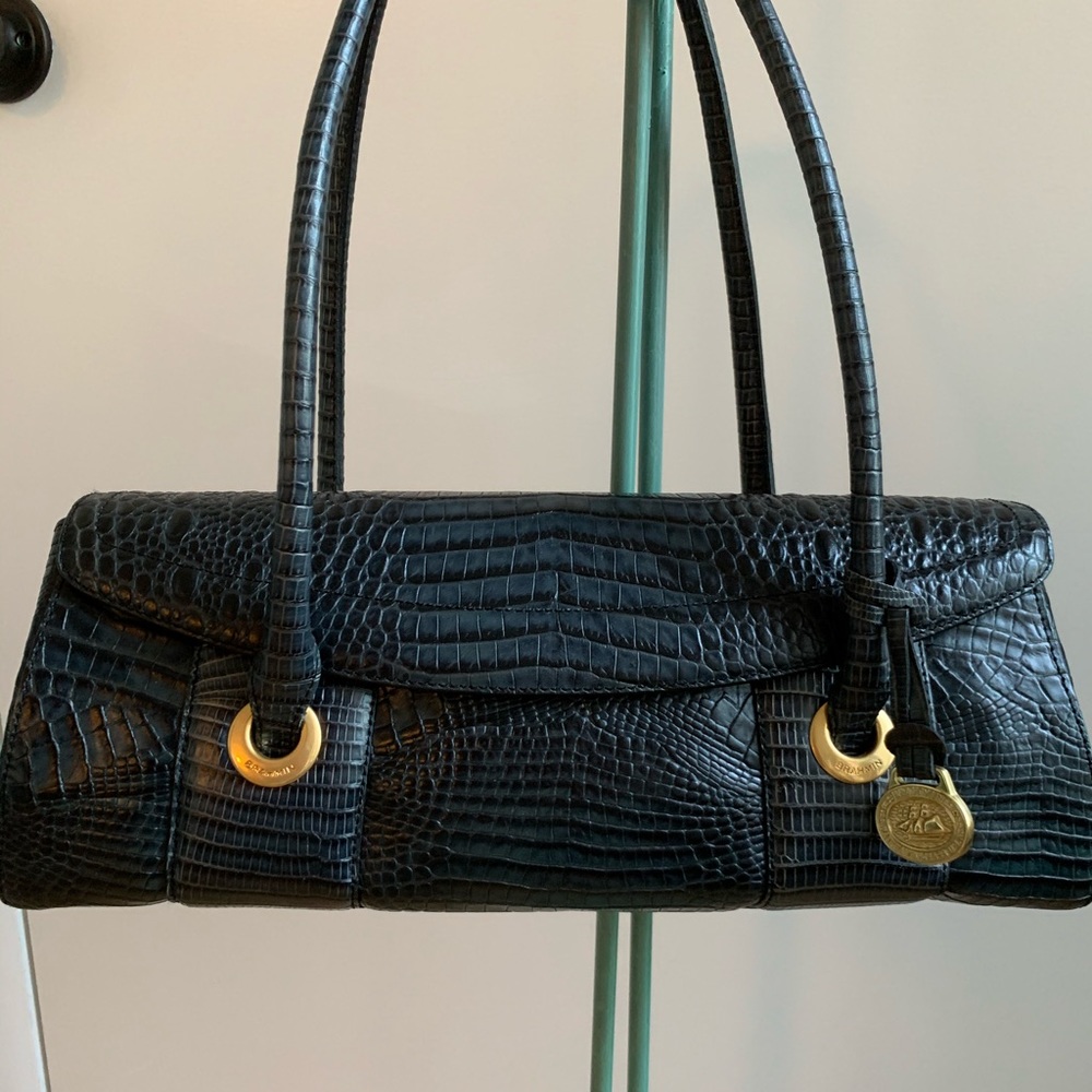 Brahmin Rosalie Croco-enhanced Leather Bag